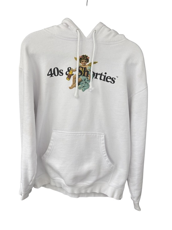 40’s & shorties Other - 40’s & Shorties Men’s White Cherub Logo Hoodie Size M